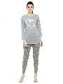 Grey Top Pyjama Set Loungewear Nightwear Night suit