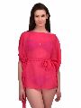 Pink Cover Up Short Beach Dresses