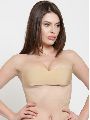 Self Adhesive Seamless Wing Shape Beige Invisible Stick On Backless Strapless Bra