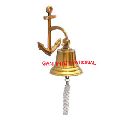 Brass Plated Hanging Anchor Bell