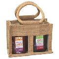 JUTE GIFT PACKING GIFT BAG WITH PVC WINDOW