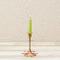 Small Gold Metal Pillar Candle Holder