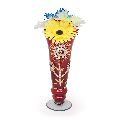 Brown Glass Flower Vases