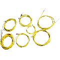 Vespa PX LML Star Stella Complete Nylon Lined Friction Free Cable Kit Yellow