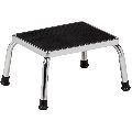 SS & MS Polished Silver& Black hospital foot stool