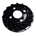 Vespa VBB VBA Bajaj Chetak Flywheel Fan Black Plastic 6 / 12 Volt