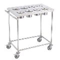 Stainless Steel Rectangular Polished ss masala trolley