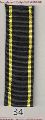 Black Yellow Stripe Polyester Webbing