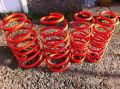Iron Metal Steel Stainless Steel Round Black Blue Grey Red Non Polished Polished lowering coil springs