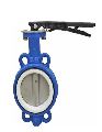 MS Body With Teflon Lining Butterfly Valve