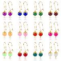 Ankur 12 pairs multicolour beads earring for women