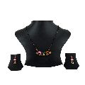 Ankur antique multi beads mangalsutra with earring for women