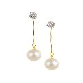 Ankur astonish gold plated round shaped long earring for women