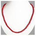 Ankur cluster gold plated red beads necklace for women