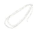 Ankur creative rhodium plated double layer choker necklace for women