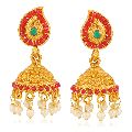 Ankur fine mango design gold plated jhumki earring for women