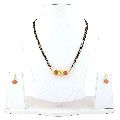 Ankur gold plated ethnic wedding pearl mangalsutra set for women