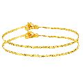Ankur lavish gold plated simple anklet for women
