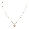 Ankur royal gold plated white beads pendant chain for women