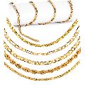 Ankur stylish gold plated combo of 6 chain for men
