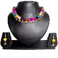 Ankur trendy gold plated beads necklace set for women