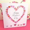Paper Multishape Blue Multicolor Pink Purple Red White Printed mother day card