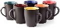 Round Black Creamy Green Grey Orange Red Silver White Plain Printed Non Polished Polished Ceramic Coffee Cups