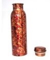 Designer Printed Copper Bottle