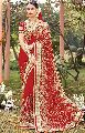 Available in many attractive colors bridal sarees