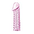 Latex Rubber zedex reusable extra pleasure male wear transparent net sleeve condom
