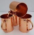 Copper Hammered Long Cup