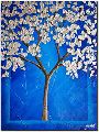 Blue Blossom Canvas Painting