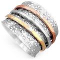 Silver Round fashion spinner finger ring