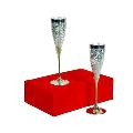 Silver Plated Champagne Glass Set