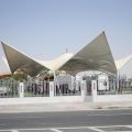 Steel White Plain hyper tensile structure canopy
