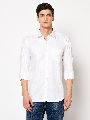 TF-1835 White Mens Formal Dobby Shirt