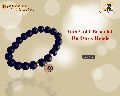 Aum Bracelet In 14k Gold On Onyx Beads