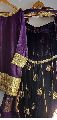Purple Velvet Hand Embroidered Formal Garara Suit