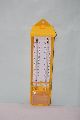 Plastic Stainless Steel Glass Yellow wet dry thermometer