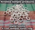 alpha looms 4 row temple nylon rings