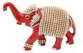 Red metal elephant handicrafts