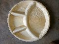 12 inch 4 CP Arec/ Palm Leaf Round Plate