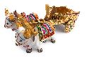 Wooden Decorative Indian Bullock Cart Showpiece