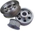 Round Grey Metallic Shiny Silver Silver Stainless SteelSS stainless steel timing pulleys