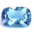 Cushion Cut Blue Topaz Gemstone