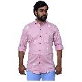 Men's Printed Regular Fit Shirt - Light Pink/White