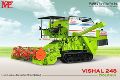 6000-7000kg Green & white New Fully Automatic Hydraulic VISHAL track combine harvester