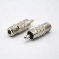 F Type Female To RCA Male Adapter Straight F To RCA Male Connector