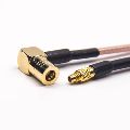 SMB Male Angled To MMCX Male Straight Coaxial Cable With RG316