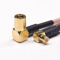 SMB Right Angled Female To MCX Angled Male RF Coaxial Cable With RG 316